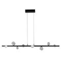 Hammerton Studio Stella 54 Inch 8 Light LED Linear Suspension Light - PLB0070-54-MB-CZ-CA1-L3