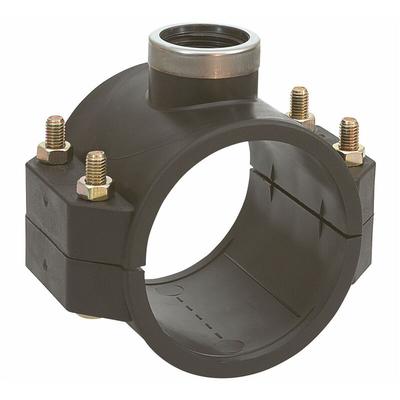 Plast Anbohrschelle mit ig ø 90 mm x 1/2 Zoll - dn 80 - Gebo