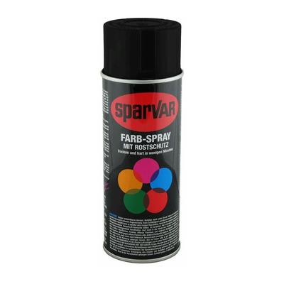 Sparvar Farb-Spray mit Rostschutz 400ml RAL 9005 - Tiefschwarz