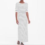 J. Crew Dresses | Jcrew Striped Maxi Dress | Color: Black/White | Size: S