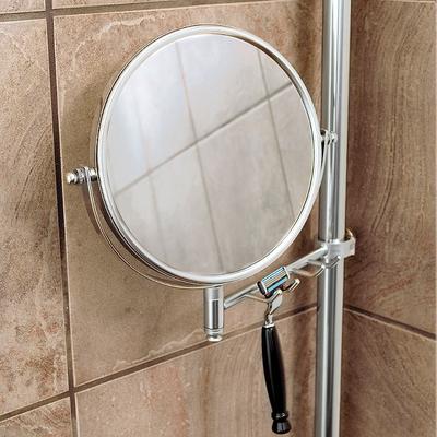 Reversible Mirror with Razor Hooks Accessory - Brushed Nickel - Frontgate
