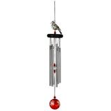 Woodstock Chimes Crystal Cardinal Wind Chime Wood/Metal in Brown | 18 H x 3 W x 3 D in | Wayfair WFCRD