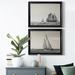 Longshore Tides Heading Out - 2 Piece Picture Frame Print Set Paper, Solid Wood in Gray | 36.5 H x 53 W x 1 D in | Wayfair