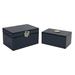 Willa Arlo™ Interiors Avelar Decorative Box Wood/Fabric in Blue | 5 H x 9 W x 6 D in | Wayfair 763DD4463C2F4A7CAC7CAB06049AF15F