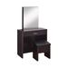 Latitude Run® Vanity Set w/ Mirror & Stool Wood in Black, Size 58.5 H x 31.5 W x 15.75 D in | Wayfair E8C9BE6A57D0465393ED198FA5B8C5BA