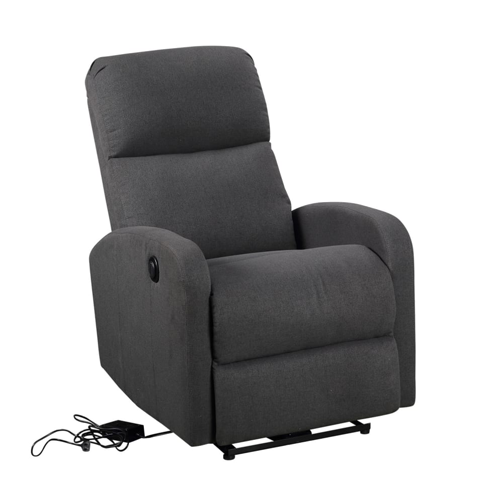 Fauteuil électrique inclinable en tissu anthracite