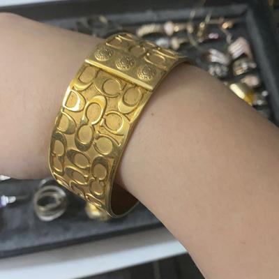 Coach Jewelry | Coach Gold Cuff | Color: Gold | Size: Os