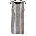 Nine West Dresses | Cheetah Print Sleeveless Sheath Dress Size 10 | Color: Black/Gray | Size: 10