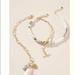 Anthropologie Jewelry | Anthropologie Kira Necklace Set | Color: Gold | Size: Os