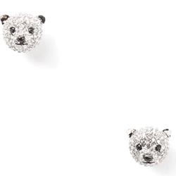 Kate Spade Jewelry | Kate Spade Arctic Friends Polar Bear Pave Stud Earrings | Color: Black/Silver | Size: Os