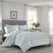 Tommy Bahama Home Tommy Bahama Clearwater Cay Cotton Blue Comforter Set Polyester/Polyfill/Cotton in Blue/White | Queen | Wayfair USHSA51106592