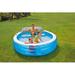 Intex 7.08' x 30 " Family Lounge Pool w/Built In Bench & 120V Electric Air Pump Plastic in Blue | 30 H x 85 W x 88 D in | Wayfair 57190EP + 66639E