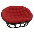 Bay Isle Home™ Papasan Premium Indoor Lounge Outdoor Chair Cushion Polyester in Red/White | 8 H x 27 W in | Wayfair