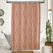 Loon Peak® Jacquees Aspect Geometric Single Shower Curtain + Hooks Polyester | 74 H x 71 W in | Wayfair 42ADE8E90F2540F68CB8077A6BBE9F02