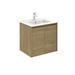 Orren Ellis Mallie 24" Single Bathroom Vanity Set Wood/Ceramic in Brown | 23 H x 24 W x 19 D in | Wayfair 9C1247F47FDA49FAB99E3434EE1BBC4A