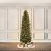 Puleo International 7.5 Foot Dans Mountain Fir Prelit Pencil Christmas Tree, Metal in White | 30 W in | Wayfair 342-SP19-75C35