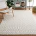 White/Yellow 72 x 0.31 in Area Rug - Wade Logan® Nystead Geometric Handwoven Flatweave Wool Area Rug in Ivory/Gold Wool | 72 W x 0.31 D in | Wayfair