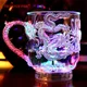 Tasse clignotante LED colorée coupe à vin de dragon accessoires de célébration jouets plonger