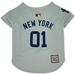 MLB Retro Throwback Jersey for Dogs, Small, New York Yankees, Multi-Color