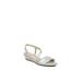 Women's Yasmine Wedge Sandal by LifeStride in Silver (Size 8 1/2 M)