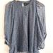 Anthropologie Tops | Anthropologie Sita Murt Blue Clip Dot Tan Stars Silk Sheer Batwing Dressy Blouse | Color: Blue/Cream | Size: M