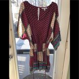 American Eagle Outfitters Dresses | American Eagle 3/4 Flowy Sleeves Dress Size Xs | Color: Blue/Purple | Size: Xs
