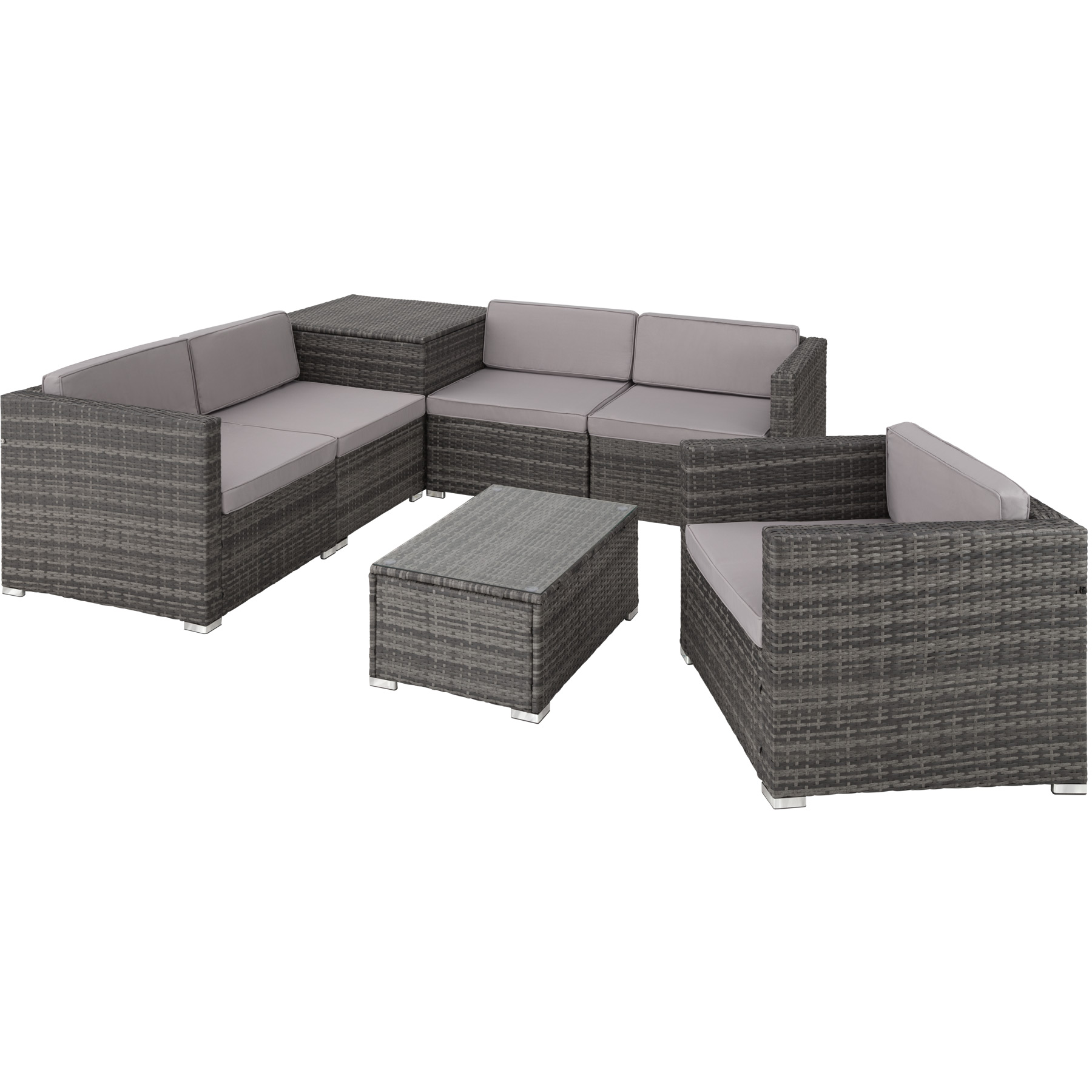 TECTAKE Rattan Lounge Pisa 1 Image