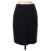 J.Crew Wool Skirt: Black Solid Bottoms - Women's Size 2