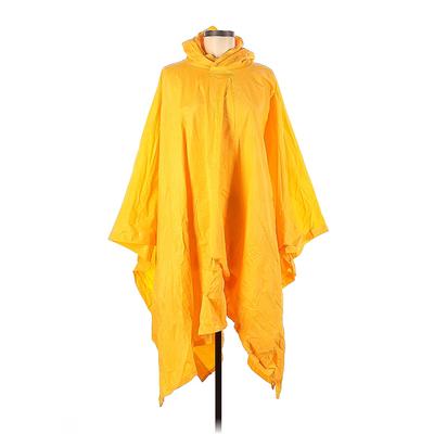 Raincoat: Yellow Solid Jackets & Outerwear