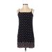 Hollister Casual Dress - Shift: Black Paisley Dresses - Women's Size X-Small