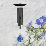 Woodstock Chimes Lapis Chime™ - Small Wind Chime Wood/Metal/Stone in Brown/Gray | 21 H x 4 W x 4 D in | Wayfair WBLC