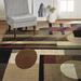 Brown/Red 73 x 0.4 in Area Rug - Orren Ellis Tribeca Jasmine Contemporary Geometric Area Rug 3'11"X5'2",Multi/Beige/Brown | 73 W x 0.4 D in | Wayfair