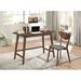 Corrigan Studio® Damonique 2 Piece Rectangular Writing Desk Office Set Wood in Brown | 30 H x 47.25 W x 23.5 D in | Wayfair