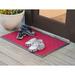 Wade Logan® Fordville 36 in. x 24 in. Non-Slip Outdoor Door Mat Synthetics in Red/Pink/Brown | 36 H x 24 W x 0.1 D in | Wayfair