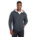 Harriton M711 Men's ClimaBloc Lined Heavyweight Hooded Sweatshirt in Dark Charcoal size 5XL | 70% cotton, 30% polyester