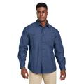 Harriton M540 Men's Denim Shirt-Jacket in Dark size XL | Cotton/Polyester Blend