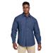 Harriton M540 Men's Denim Shirt-Jacket in Dark size XL | 65/35 polyester/cotton