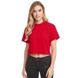 Next Level NL1580 Women's Ideal Crop T-Shirt in Red size Medium | 60/40 cotton/polyester 1580, 1580NL