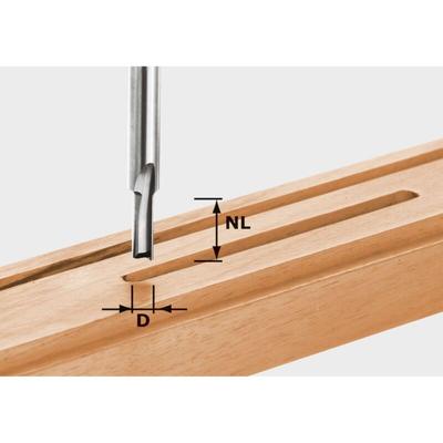 Hw S8 D14/20 Nutfräser 14 x 20 x 60 x 8 mm ( 490964 ) für Oberfräse of 900, of 1000, of 1010, of