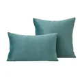 Inyahome – housse de coussin en velours vert de luxe taie d'oreiller décoratif pour la maison