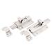 2pcs 2" Silver Tone Door Lock Latch Slide Barrel Bolt Clasp Locker - Silver Tone