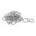 28mm Inner Dia Metal Curtain Drape Sliding Eyelet Rings Silver Tone 24pcs - Silver Tone