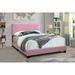 All-in-One Upholstered Pink Bed