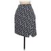Ann Taylor LOFT Casual Skirt: Blue Print Bottoms - Women's Size Small Petite