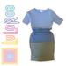 Lularoe Dresses | Lularoe Color Block Dress Size Small Nwot | Color: Blue | Size: S