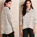 Anthropologie Tops | !Final Chance! Anthro Saturday Sunday Grey Cowl Neck Oversized Pullover Sweater | Color: Gray/White | Size: Xs