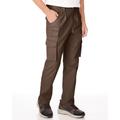 Blair Men's JohnBlairFlex Relaxed-Fit Side-Elastic Cargo Pants - Brown - 34