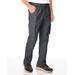 Blair JohnBlairFlex Relaxed-Fit Side-Elastic Cargo Pants - Grey - 42