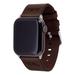Brown Ole Miss Rebels Leather Apple Watch Band