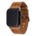 Tan Kansas Jayhawks Leather Apple Watch Band